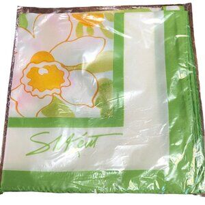 NEW Vintage 1978 S. M. Kent Avon Floral Scarf 27" x 27" Never Used Made in Japan
